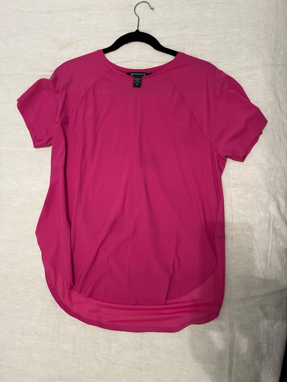 Athleta Hot Pink Short Sleeve Active Top